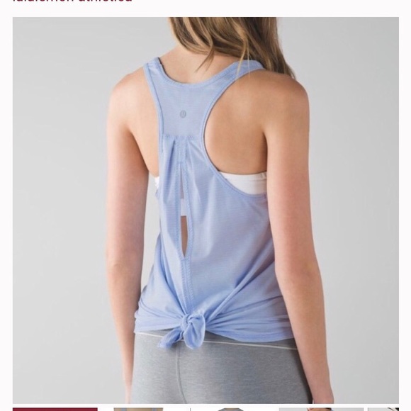 Lululemon Tie Back Salute the Sun Tank - Picture 3 of 3
